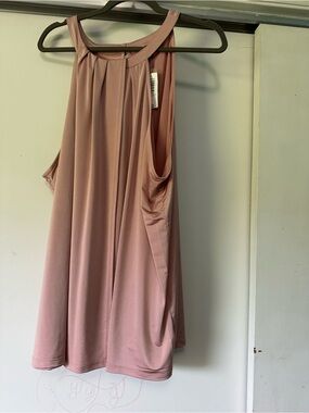 Women’s Sleeveless A-Line Blouse in Dusty Rose